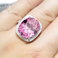 Popular pink stone wedding rings for women engagement rings jewelry accessories